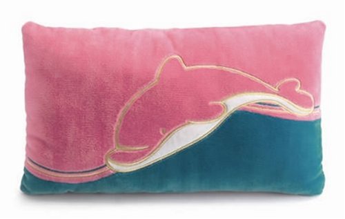 Nici Cuscino Delfino Rosa | Morbido E Lavabile | 43 X 25 Cm